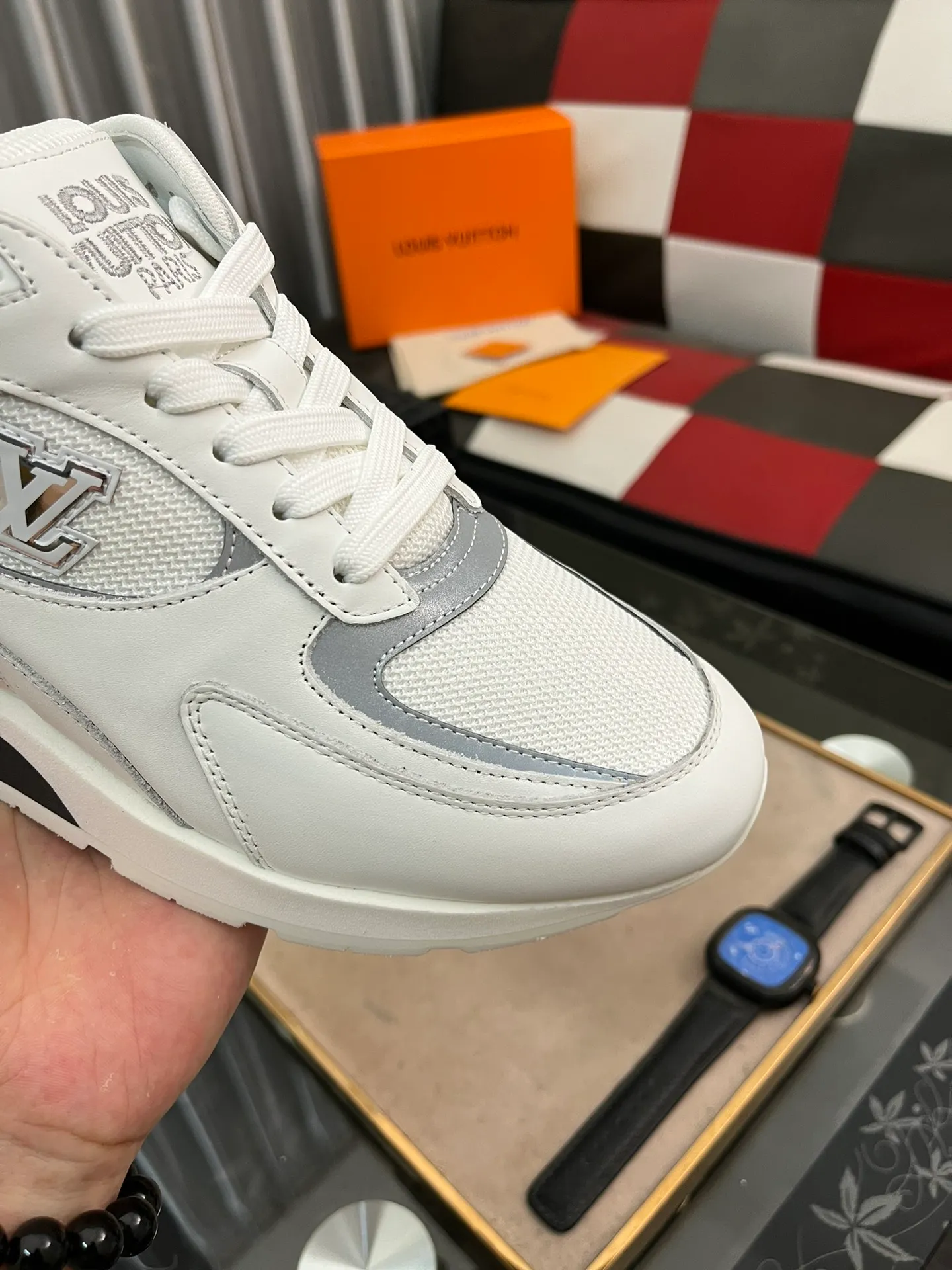 Men's Men's Shoes 💰660⌚️⌚️【LOUIS VUITTON) New 🍀LV Louis Vuitton*——LV classic dad shoes trendy shoes! Made of imported original soft calf leather, imported fly woven lining. Original wear-resistant rubber outsole! High quality products! Code number: 38-44